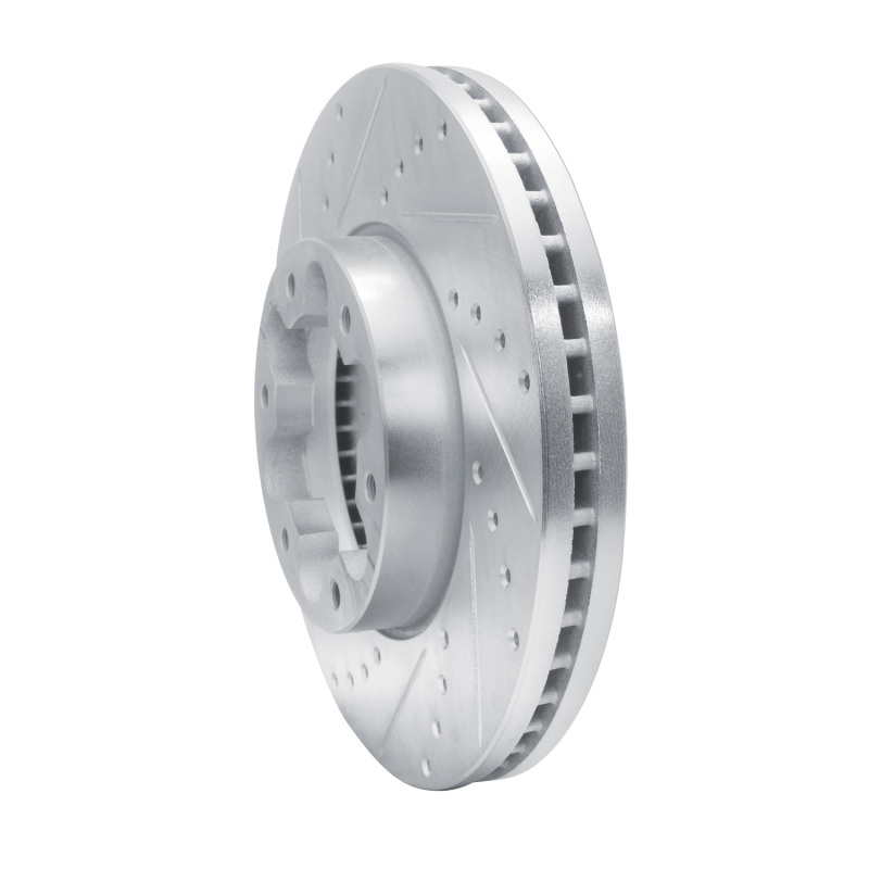Ford Transit-150 Brake Rotor (1) - Front Left - R1 Concepts - Drilled & Slotted - Silver - `20-`25